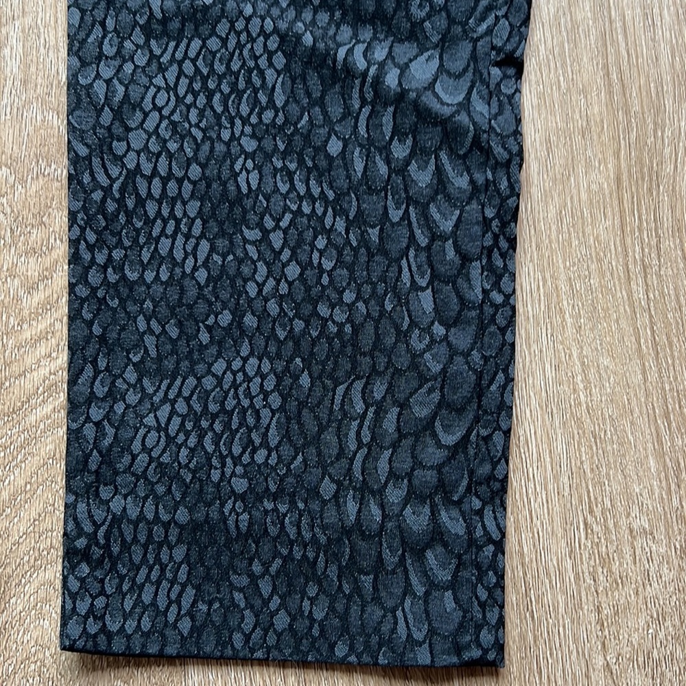 Lisette Women’s Snakeskin Pattern Black & Gray Skinny Jeggings Size 6 - Picture 6 of 16